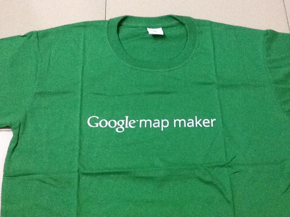 Received from gift T- Shirt from Google Map Maker