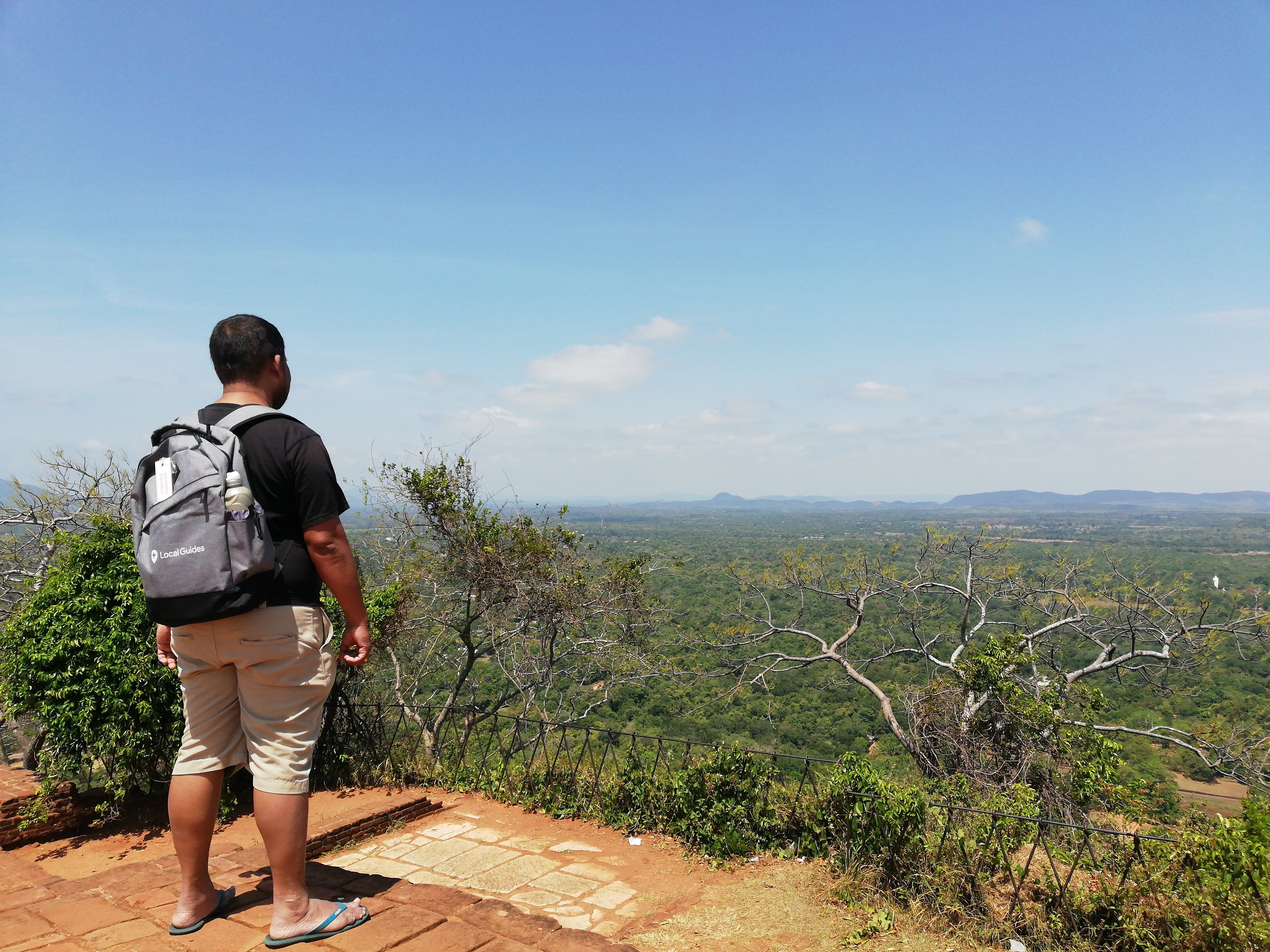 This is me, enjoying the breathtaking panoramic view from the top of Sigiriya. (Picture Credit: Avanthi Rupasinghe)