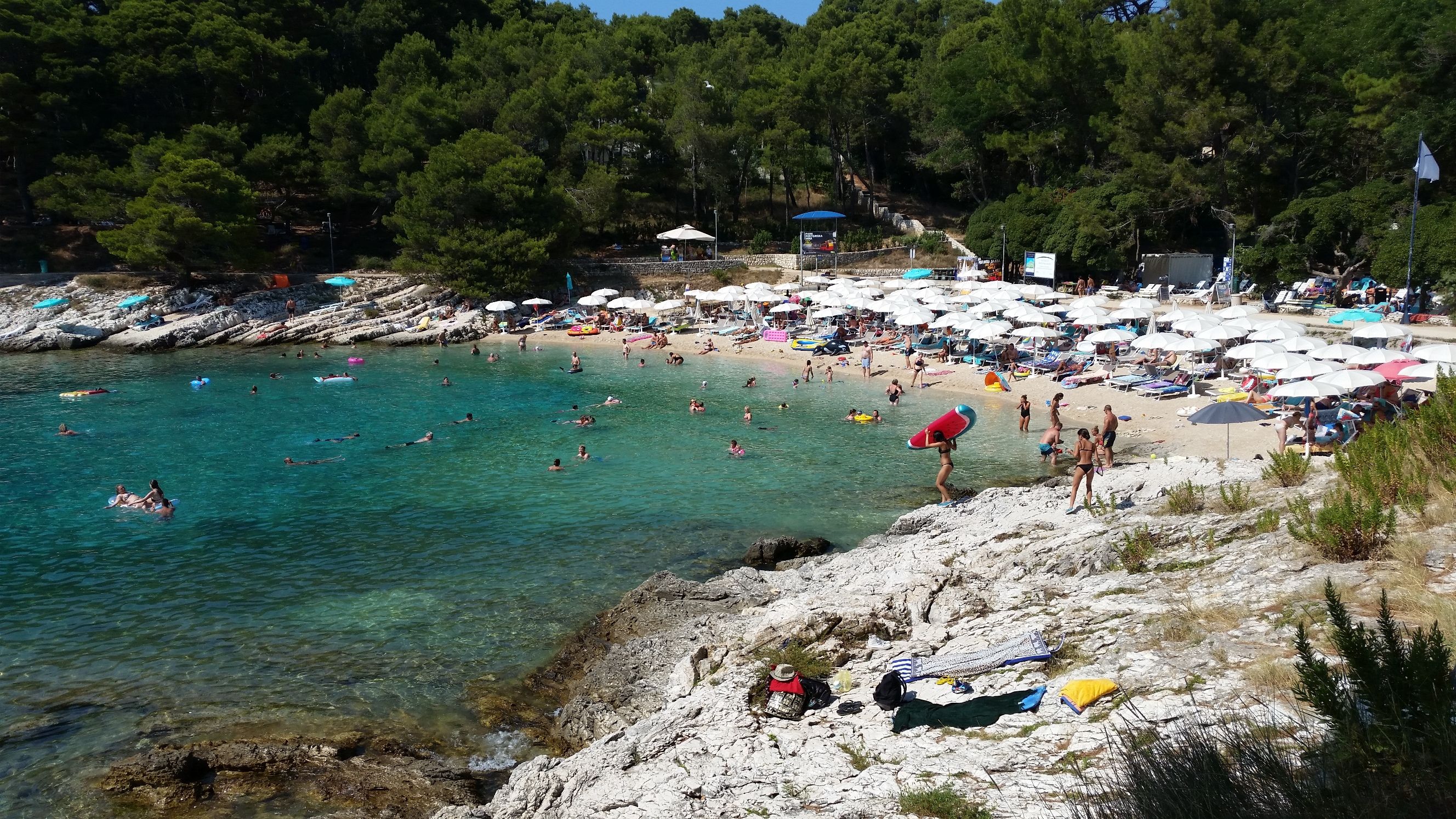 Veli žal, one of the beaches scattered around the island