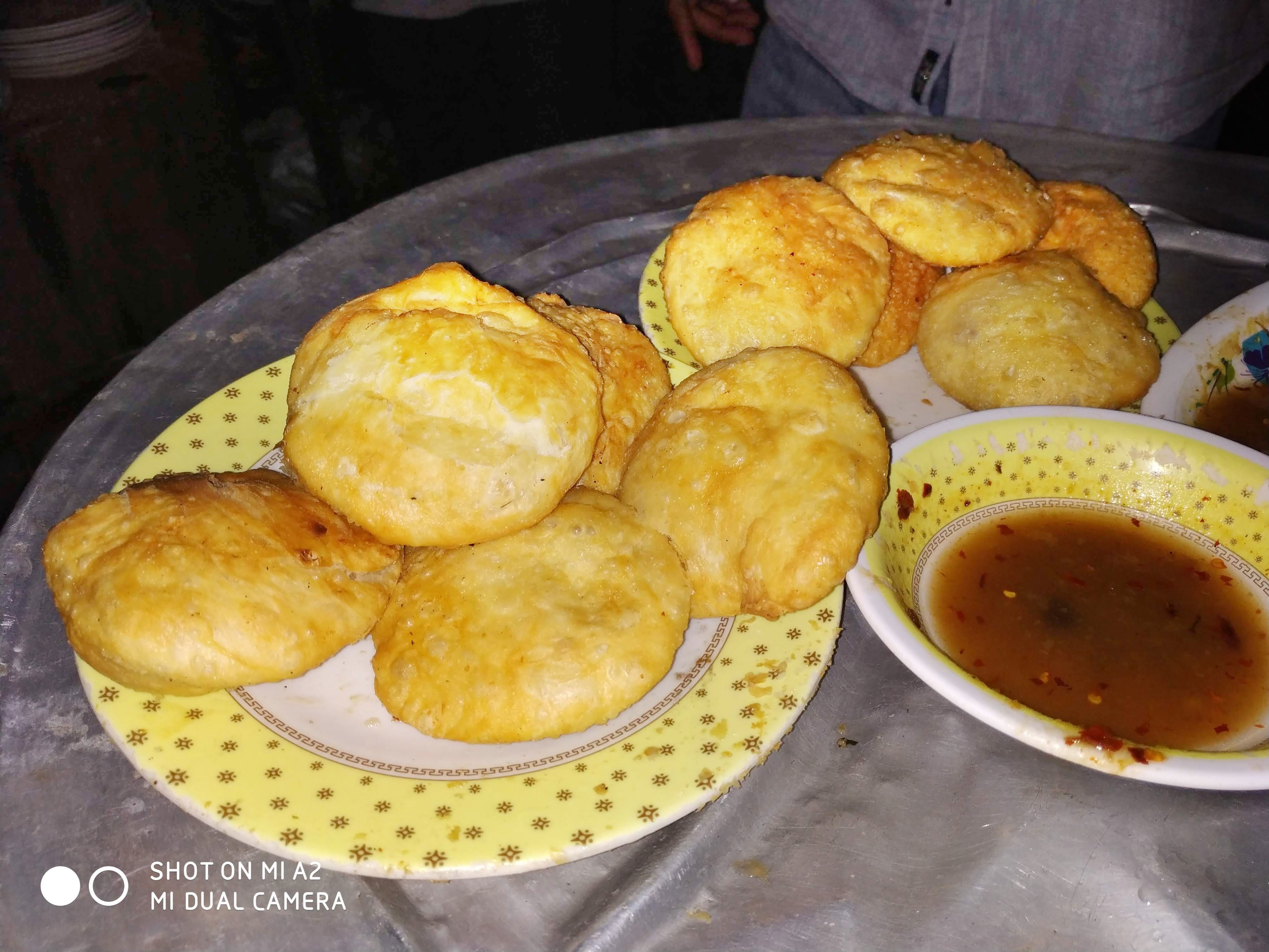 Local snack PURI with sour soup