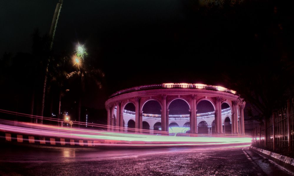 Long exposure photo of Utsav Chowk during night time