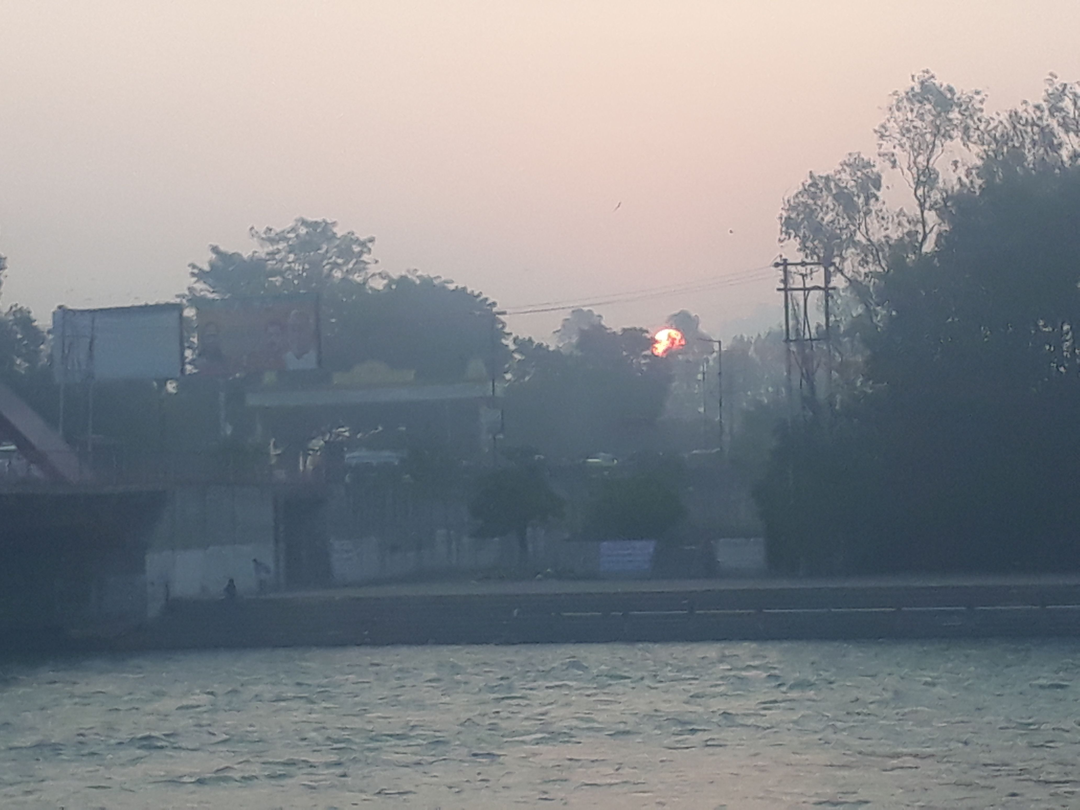Sunrise in bank of Maa Ganga