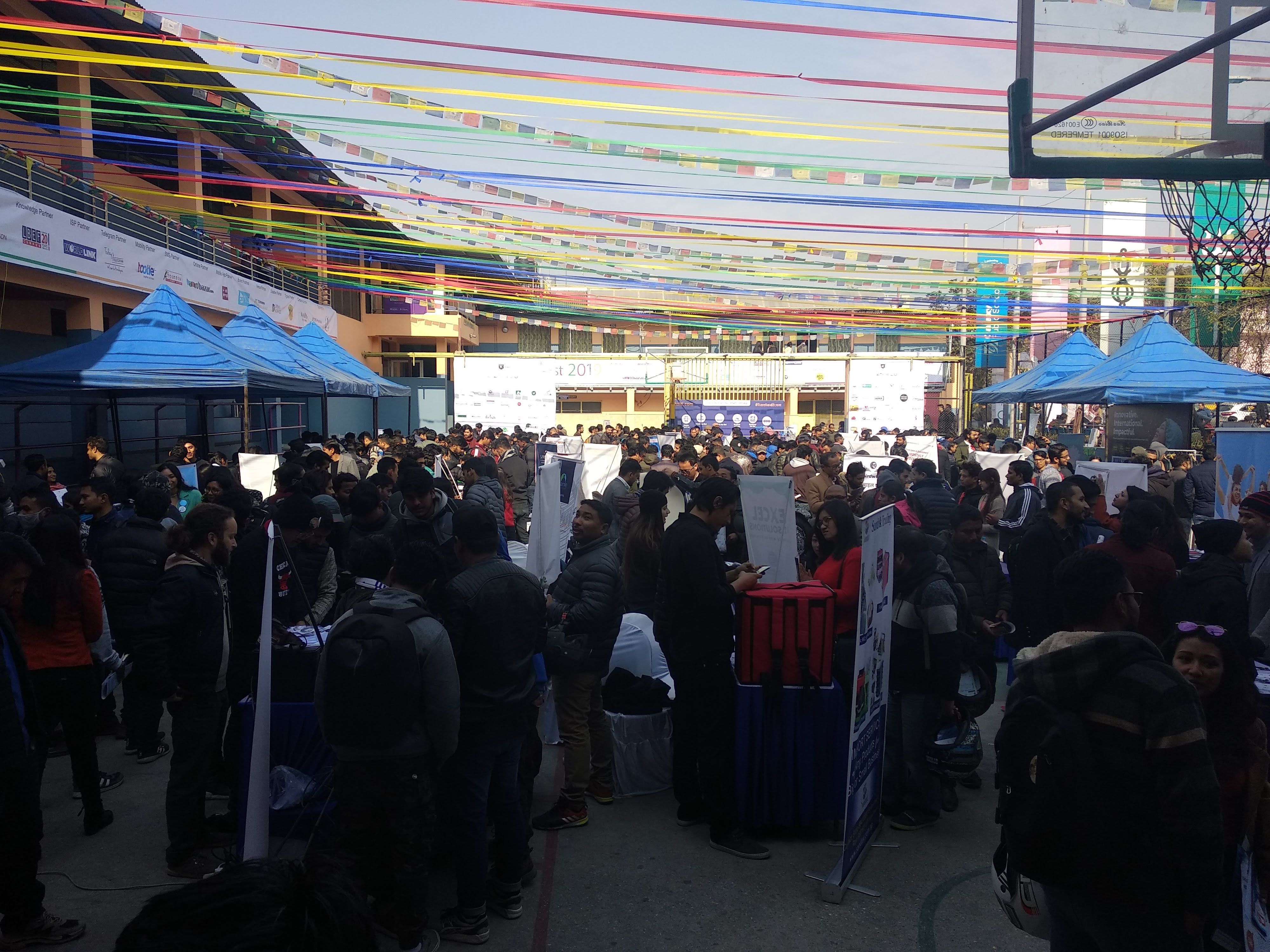 Crowd of people at Bizfest Kathmandu