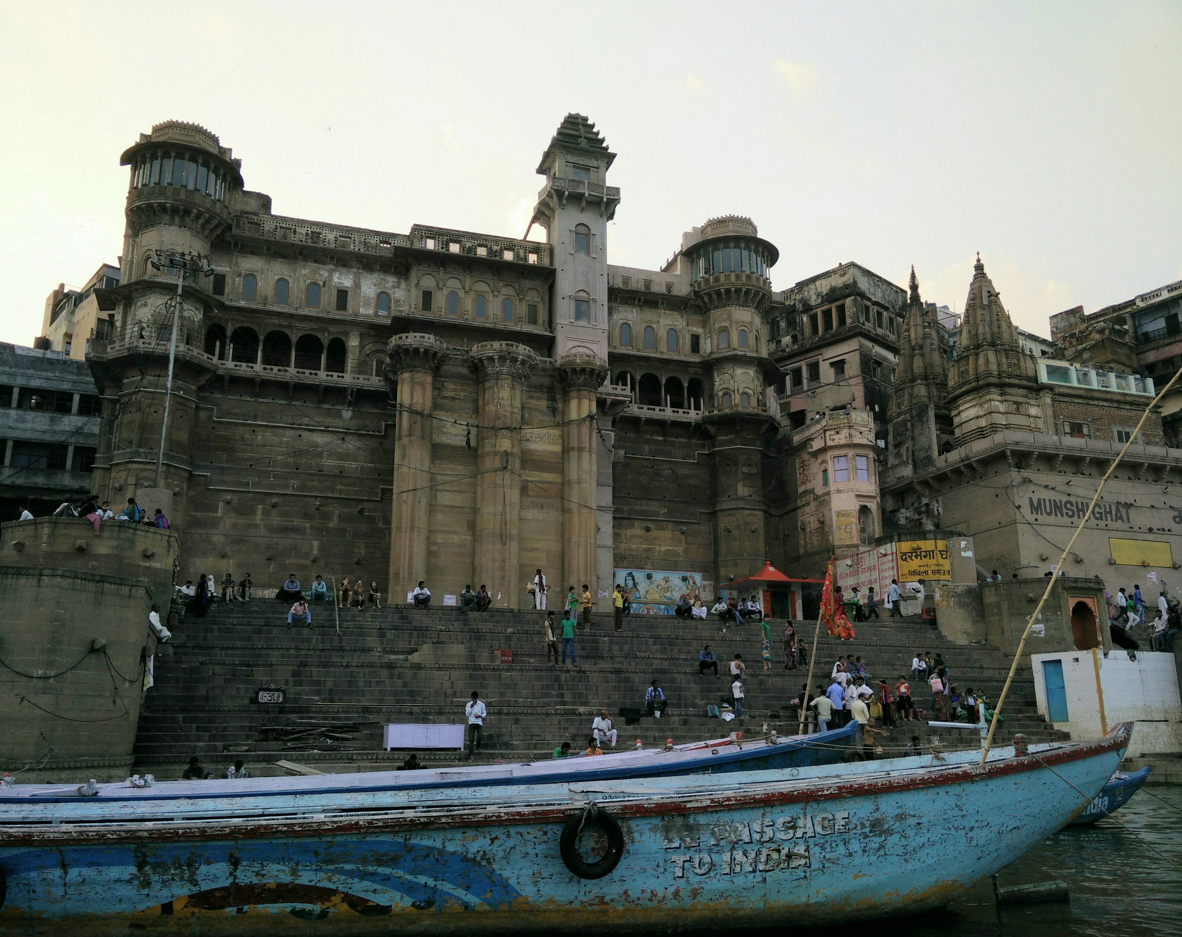 The ancient Ghats of Varanasi.