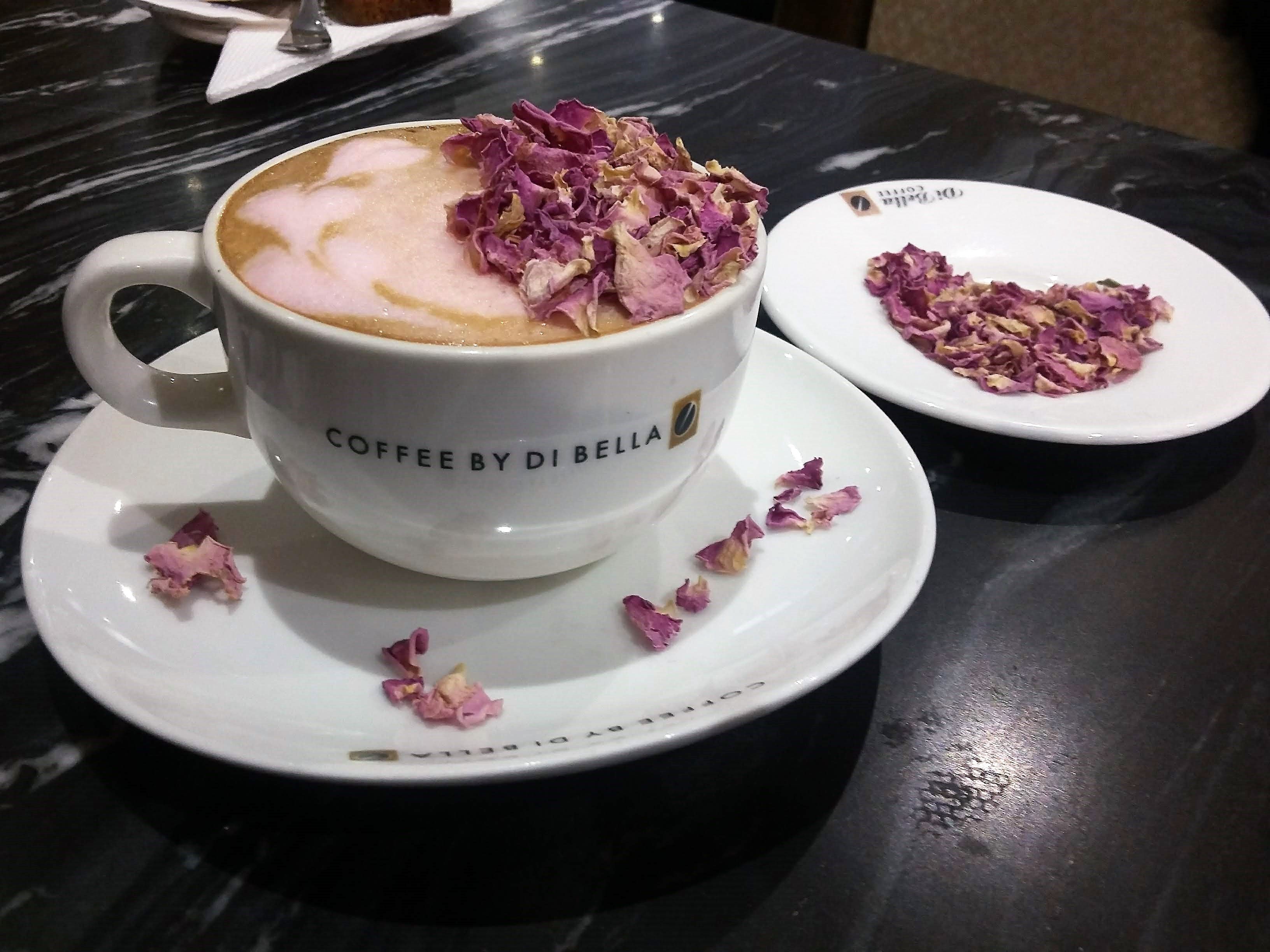 Rose Cappuccino at Coffee By Di Bella Exclusive, Mumbai