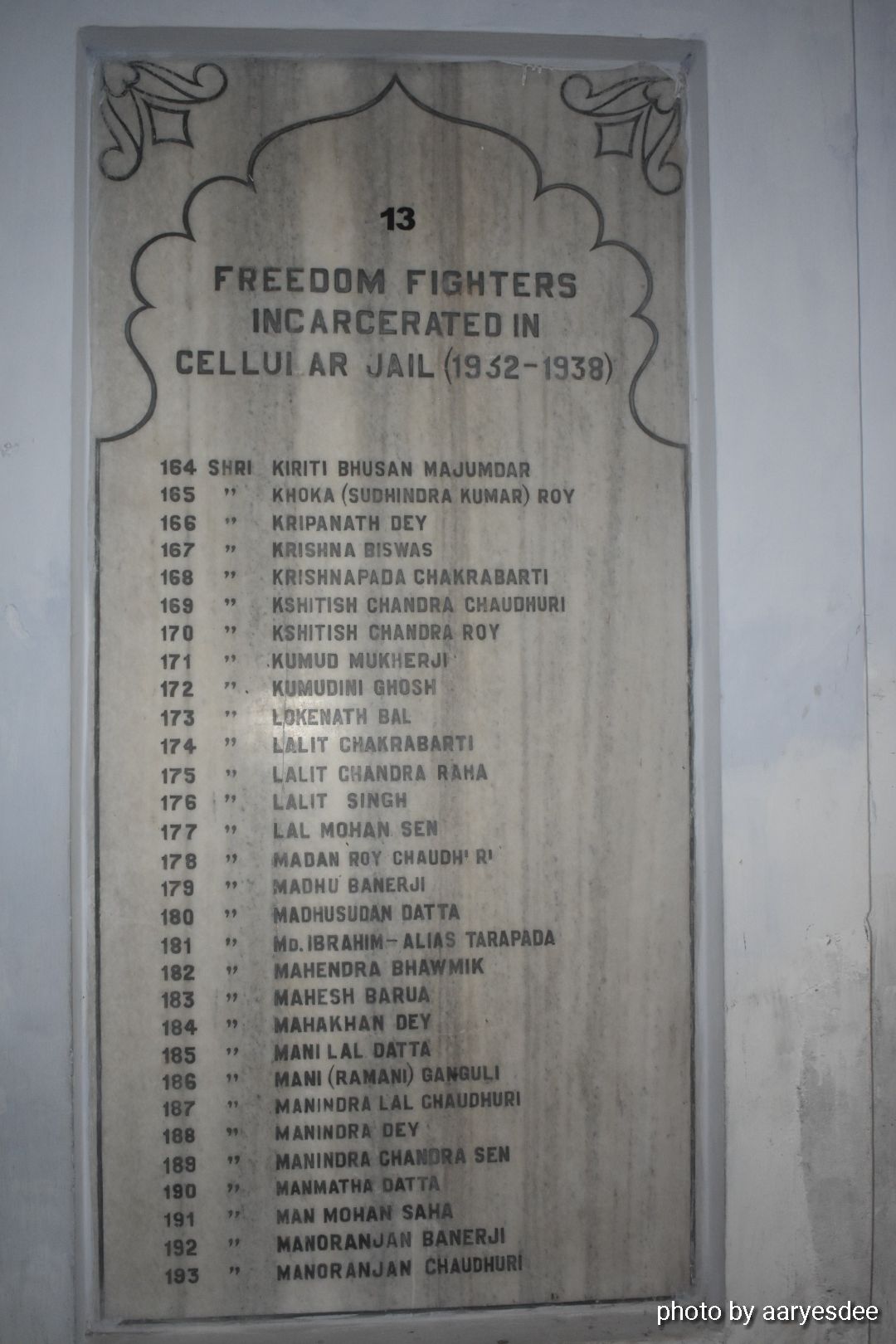 Indian freedom fighters who been buried at Cellular.