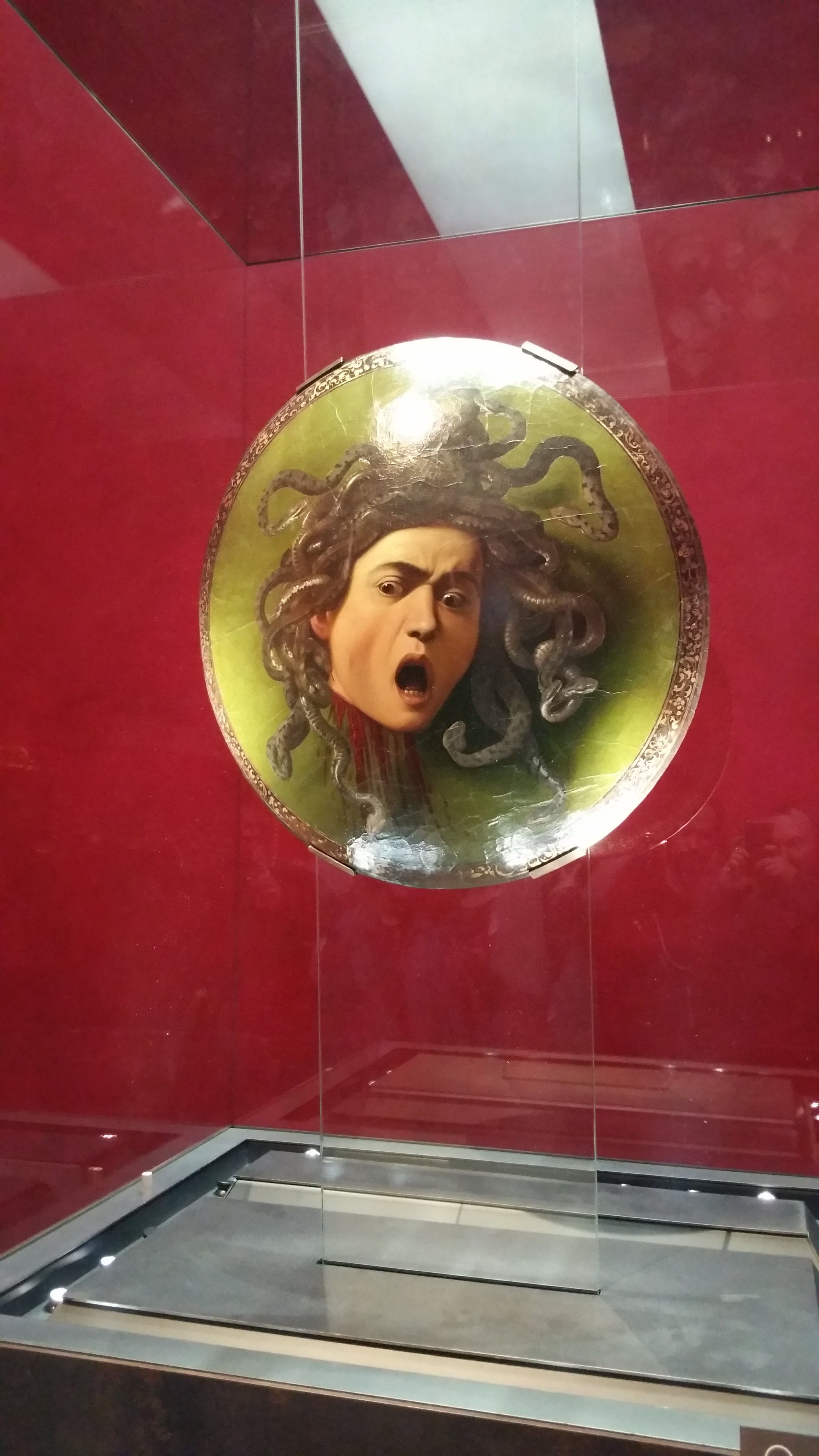 Caption: Shield of Medusa from Caravaggio in Uffizi's gallery ( Florence- Italy)