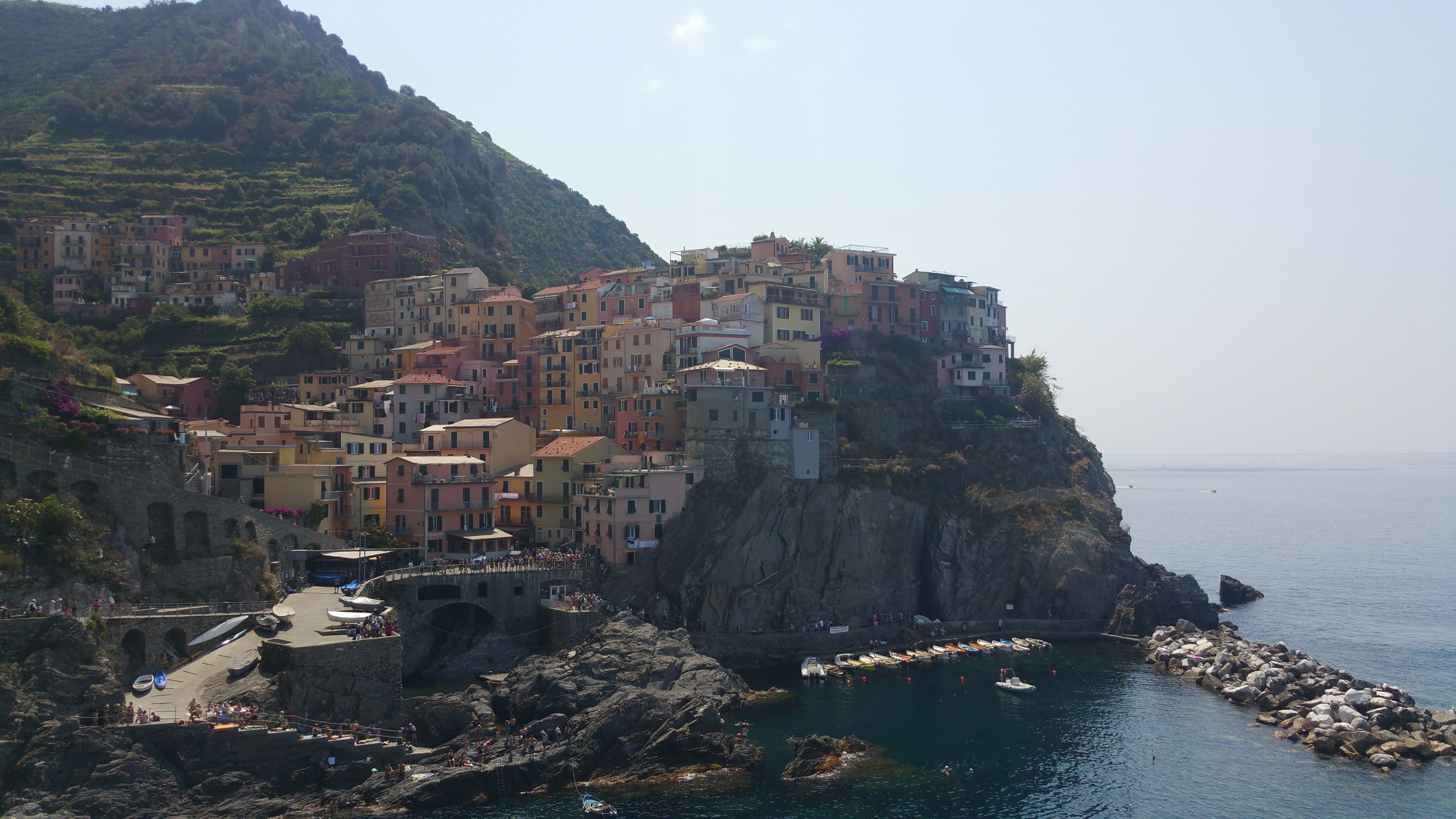 Caption: View of Manarola ( Italy), the first of Cinque Terre if you coming from Tuscany