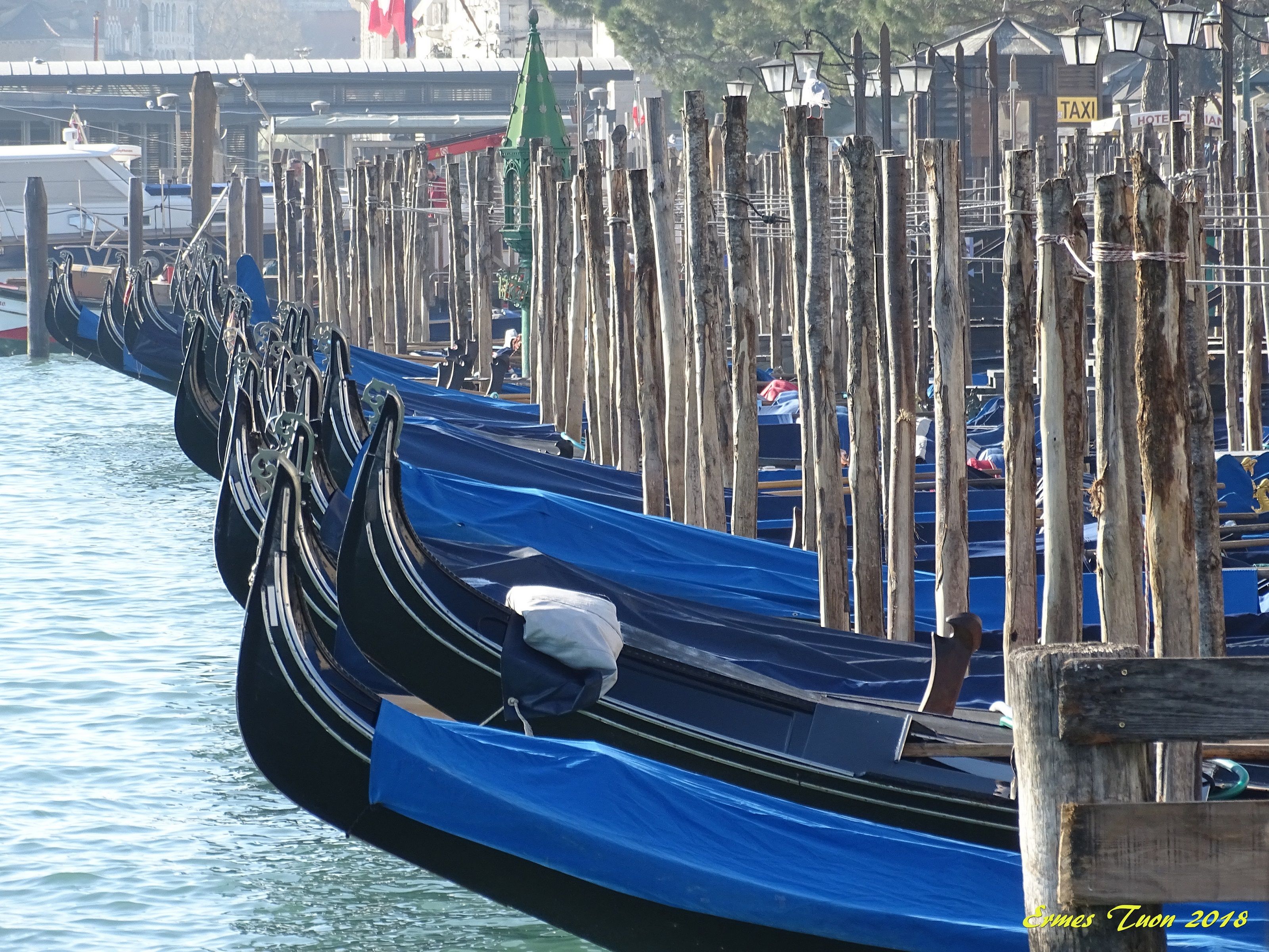 Caption: Gondolas on San Marco square - Local Guide @ermest