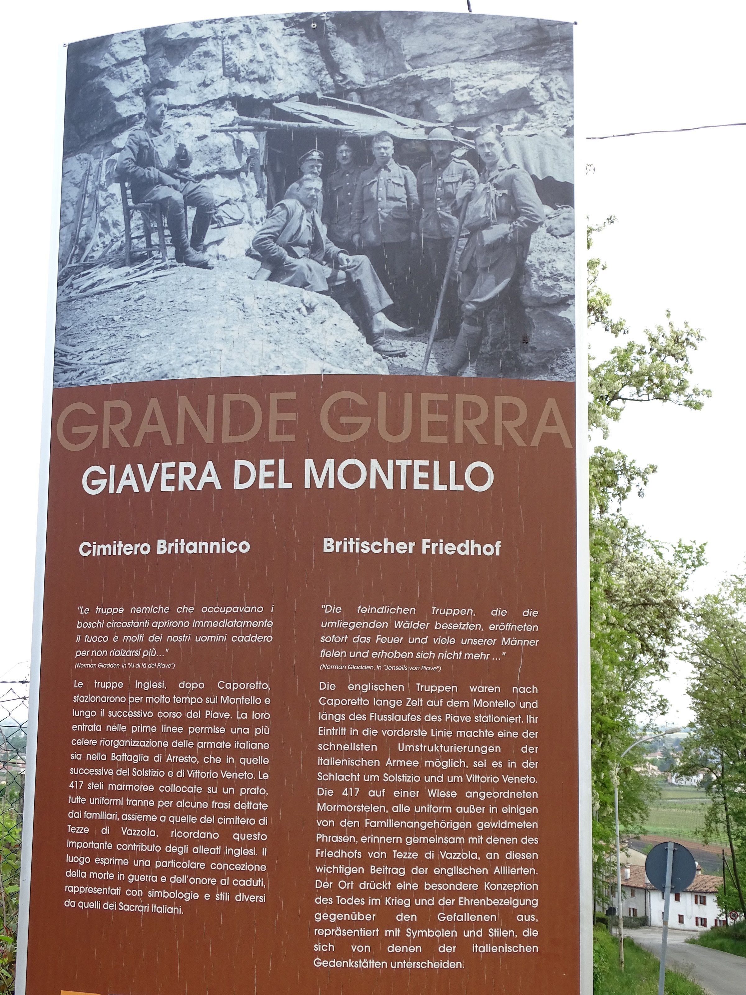 Giavera Del Montello - Monuments of the 1st World War - The British Cemetery