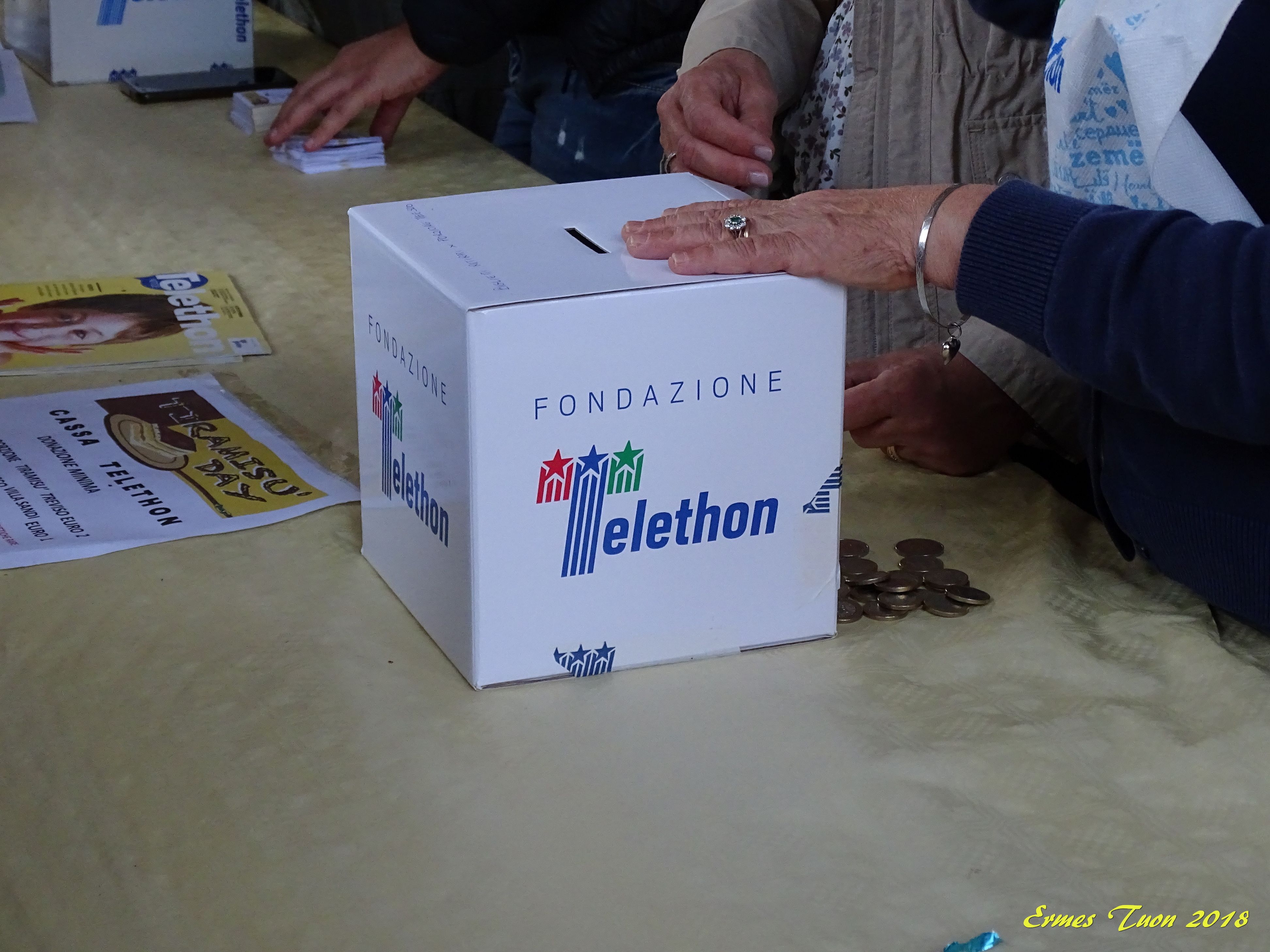 Caption: Telethon Association, supporting the event  to help scientific research