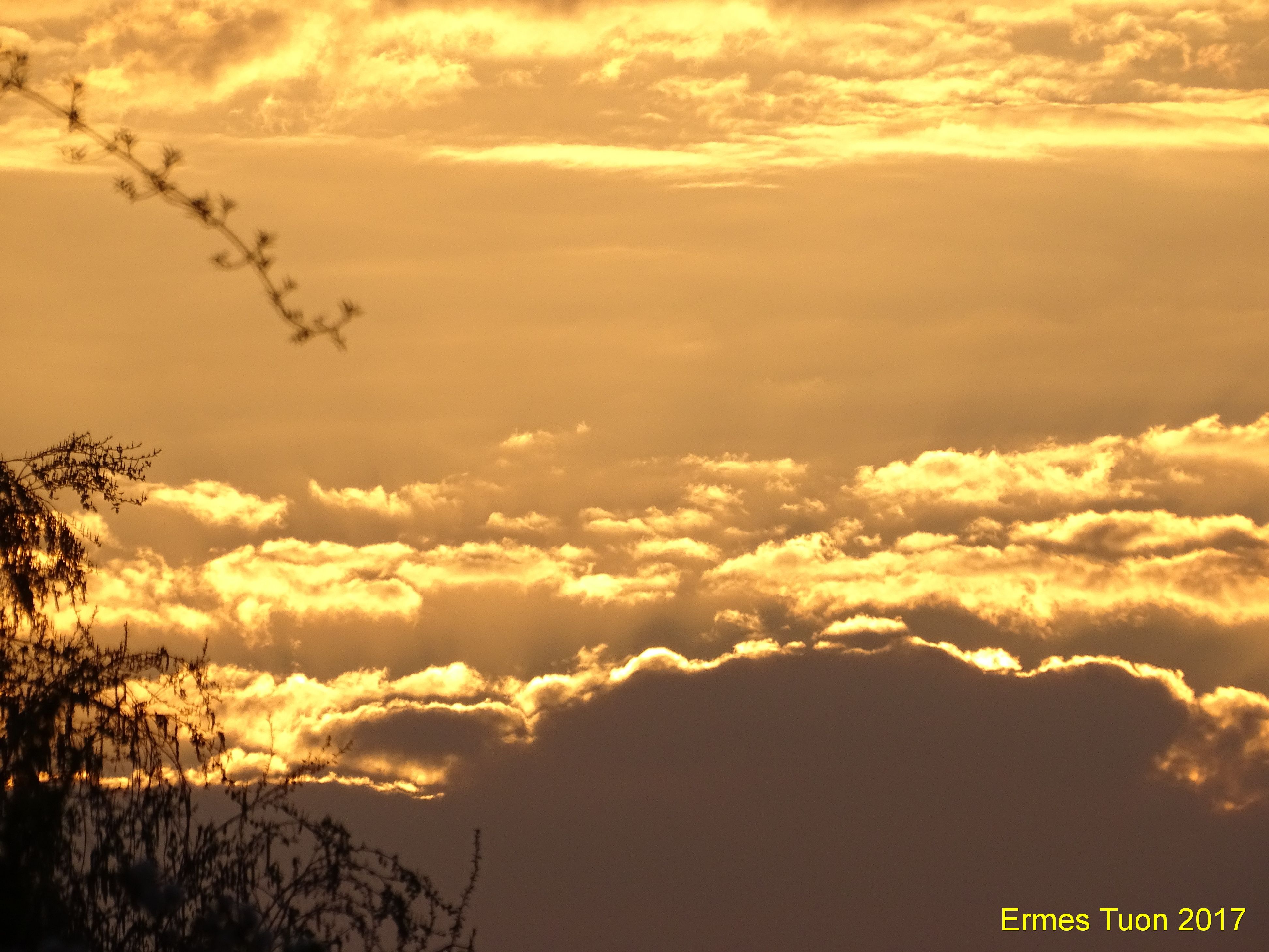 Caption - Golden sky at sunset - Local Guide @ermest