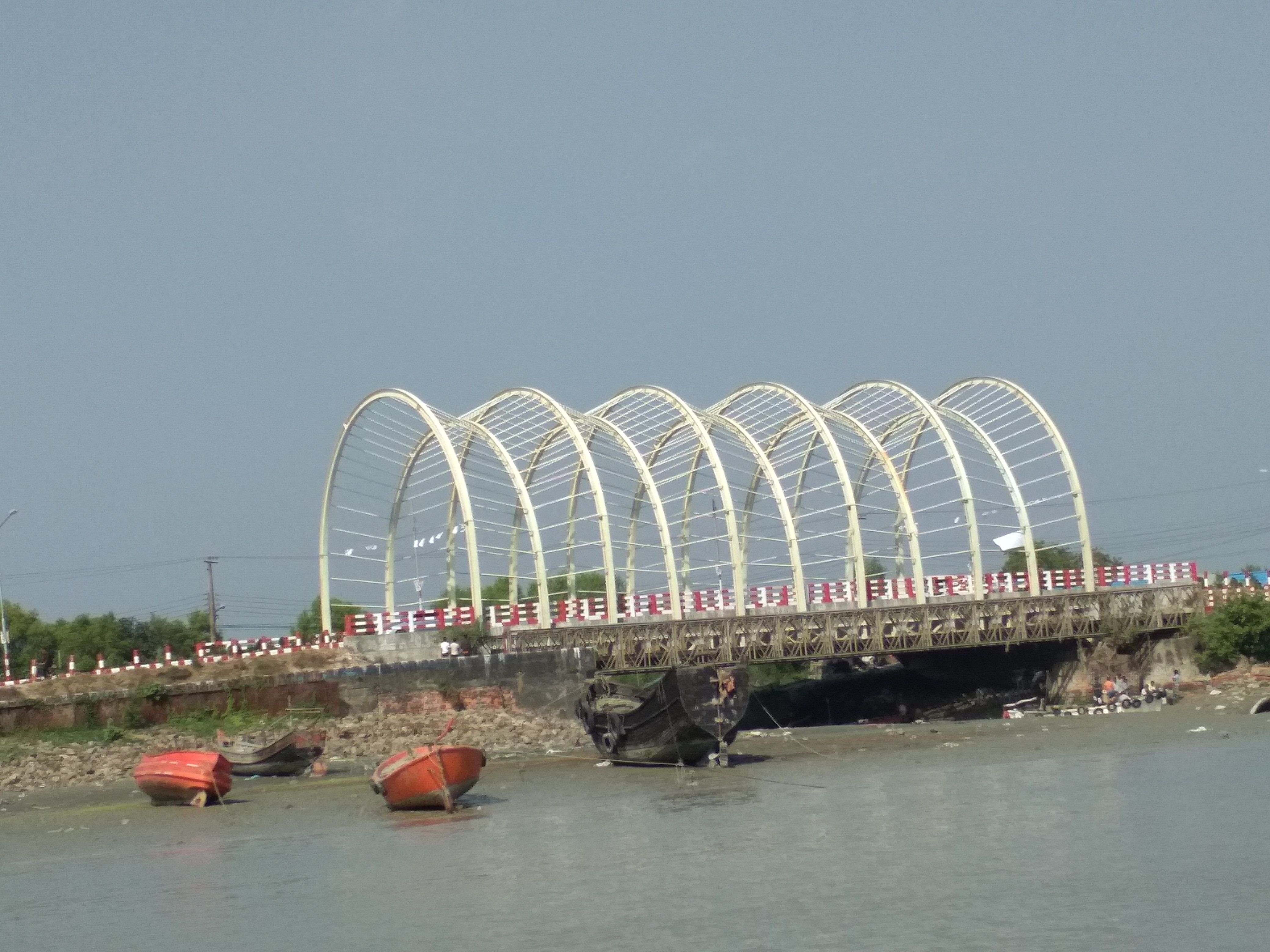 Beautified 15 # ghat bridge on airport road