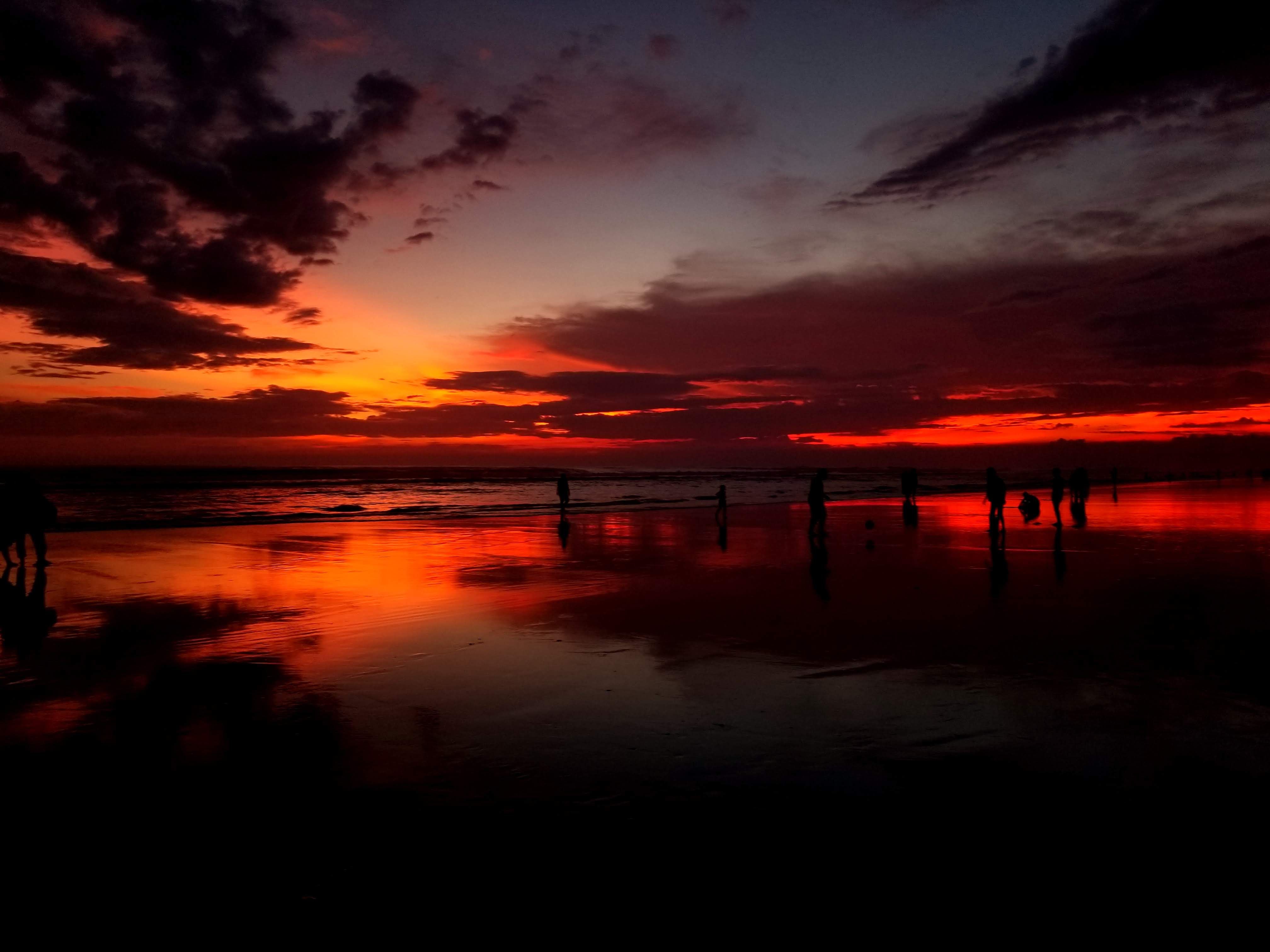 Cox's Bazar Sea Beach area on evening time.