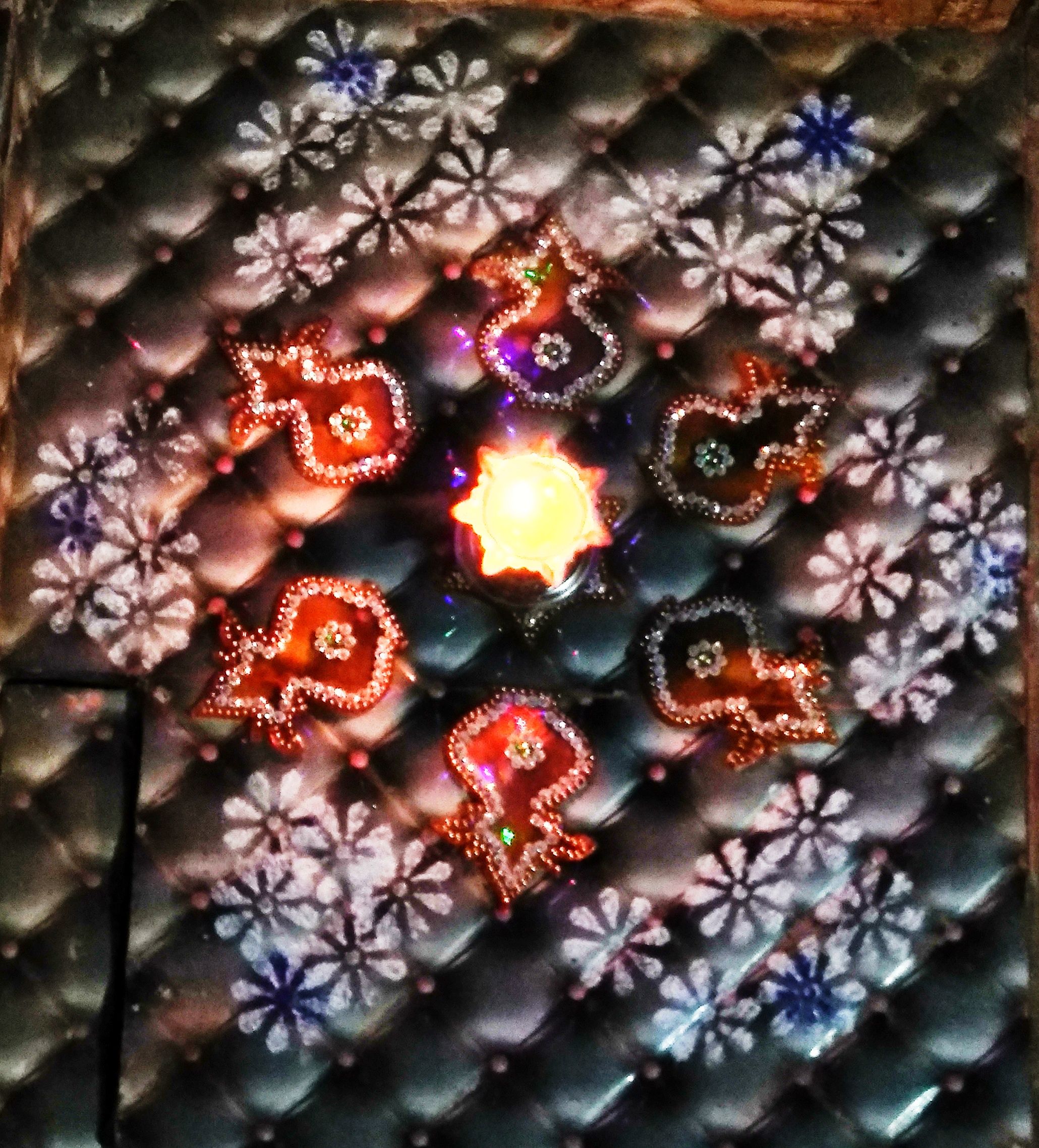 Ready made Rangoli In front of Our House.. In Third day of Dipawali