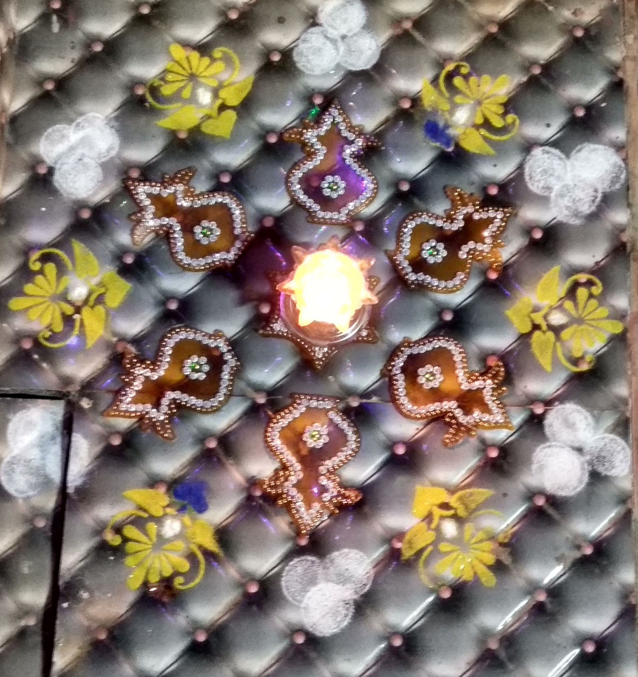 Ready made Rangoli In front of Our House.. In forth day of Dipawali