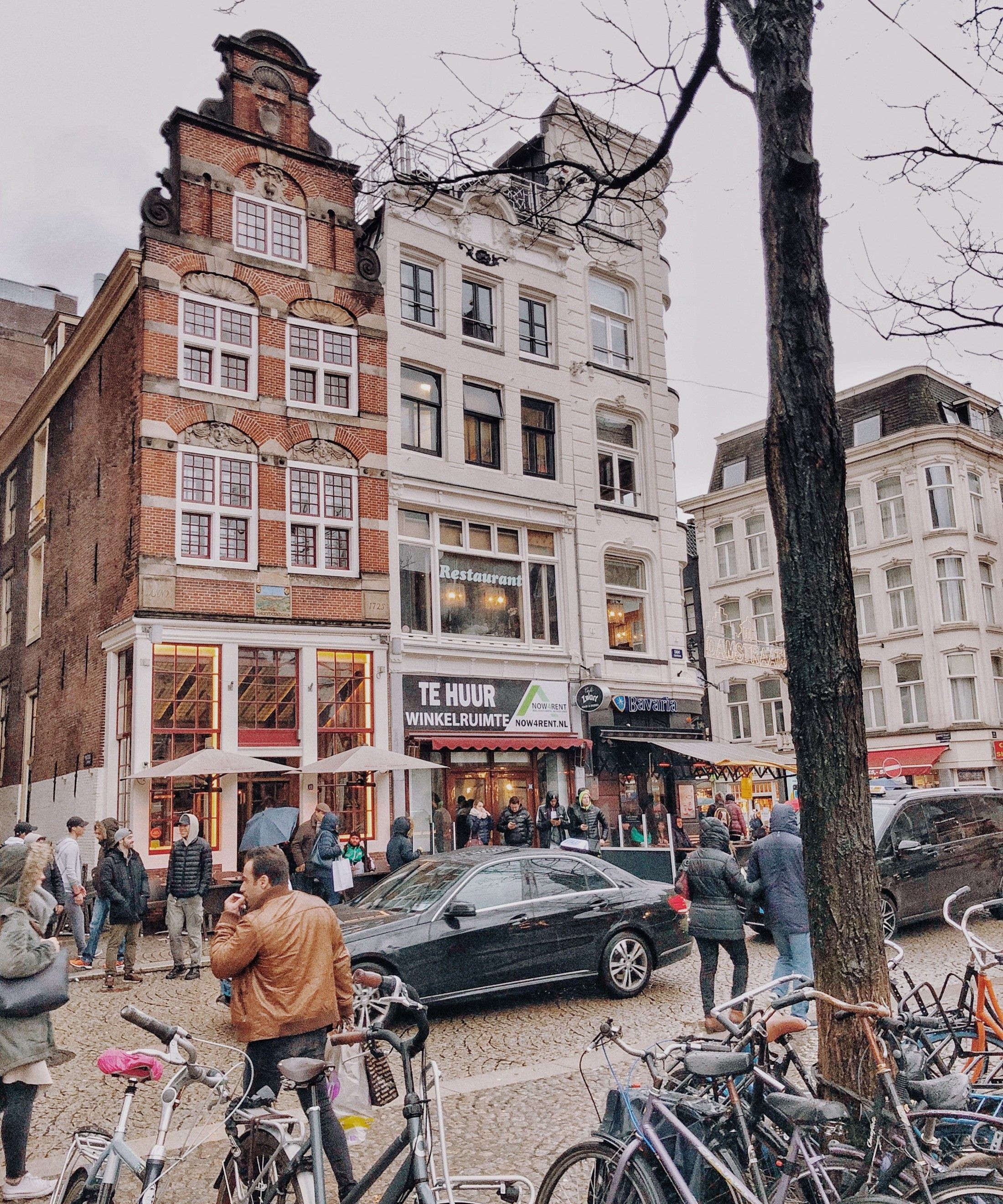 Caption: Warmoesstraat, Amsterdam, Netherlands.