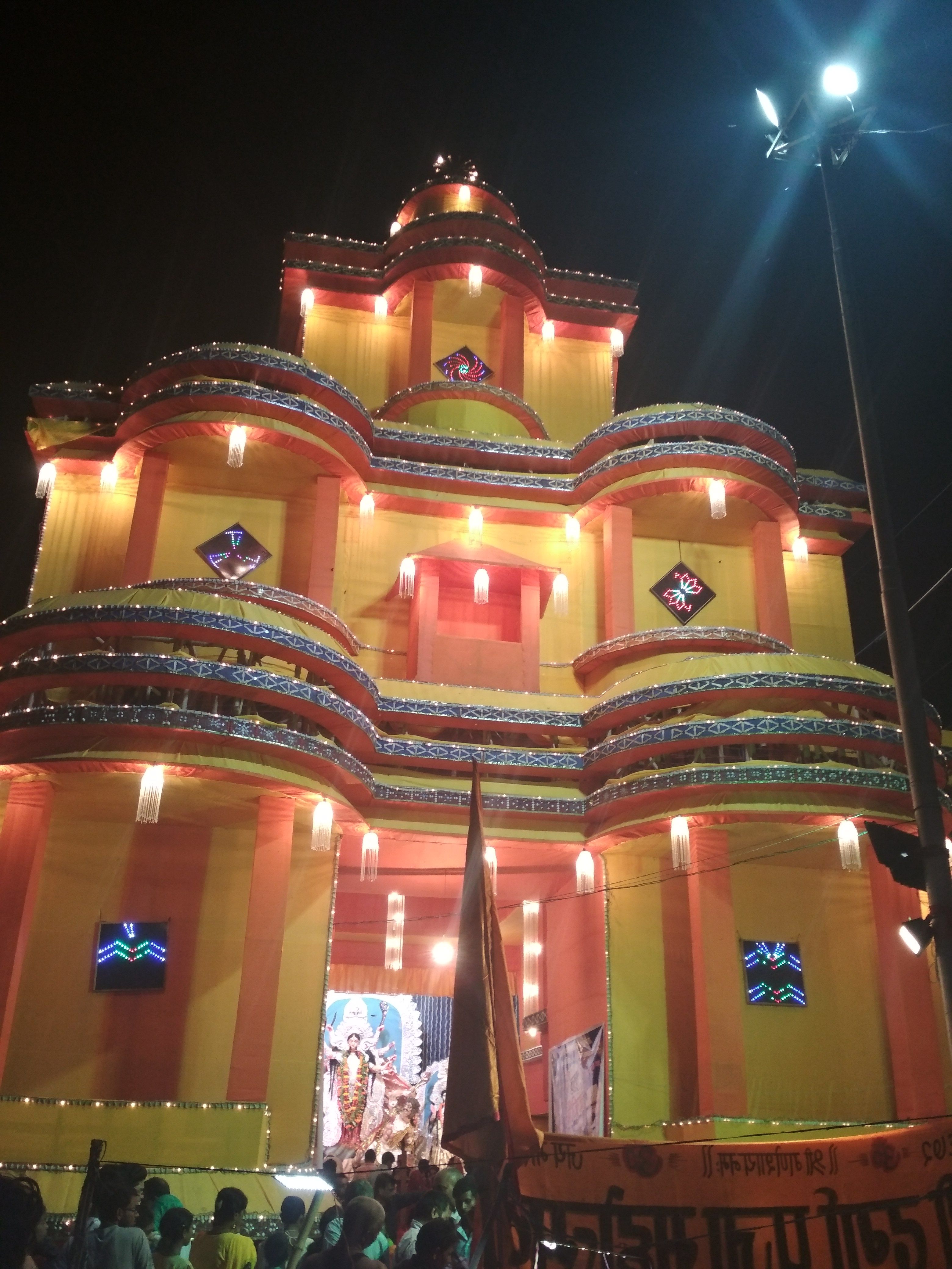 Pandal Full with Lights....