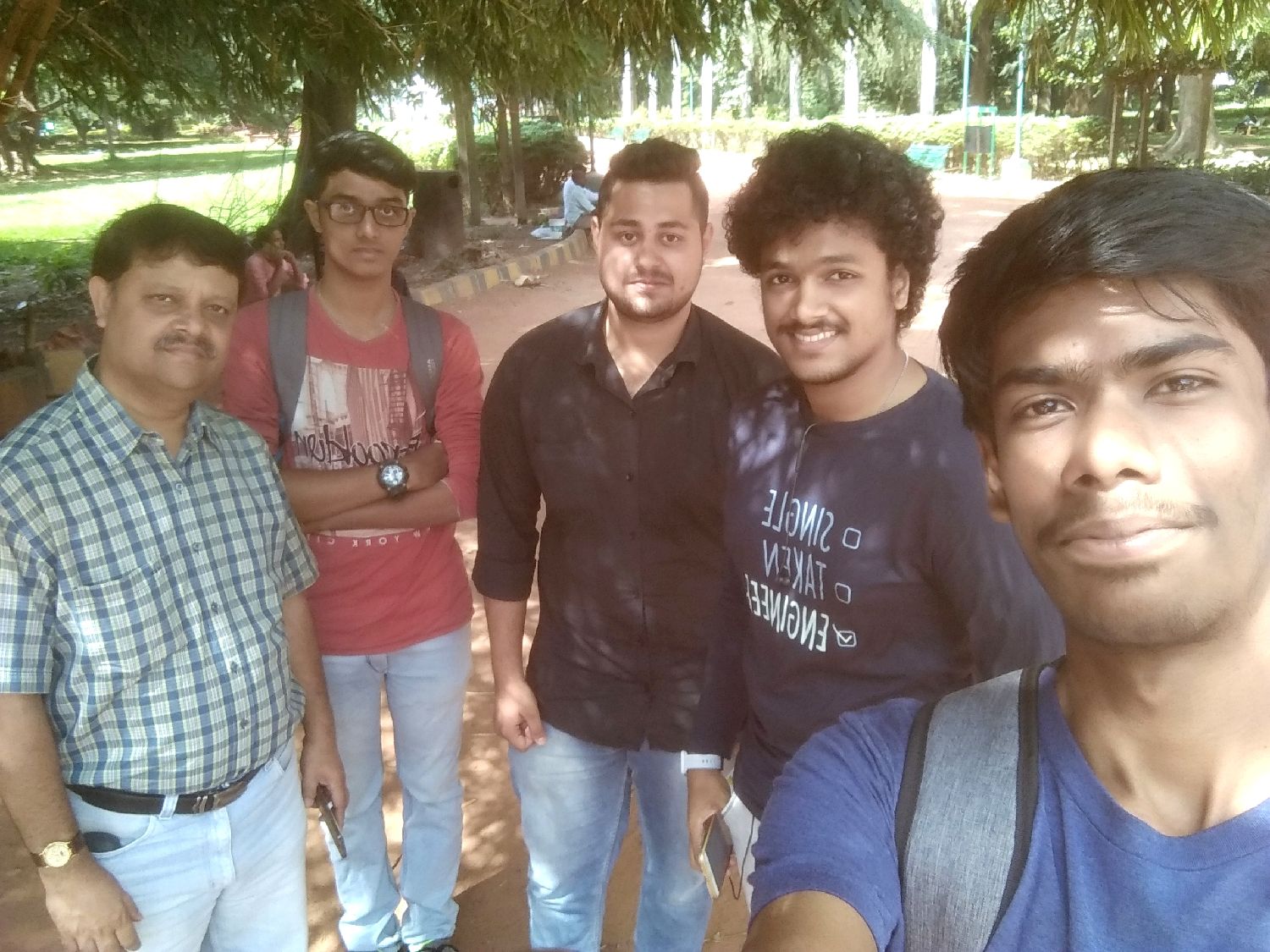 From Right to Left- Me(Salmaan), Anand, Jasour, Rahul and DipankarG Sir