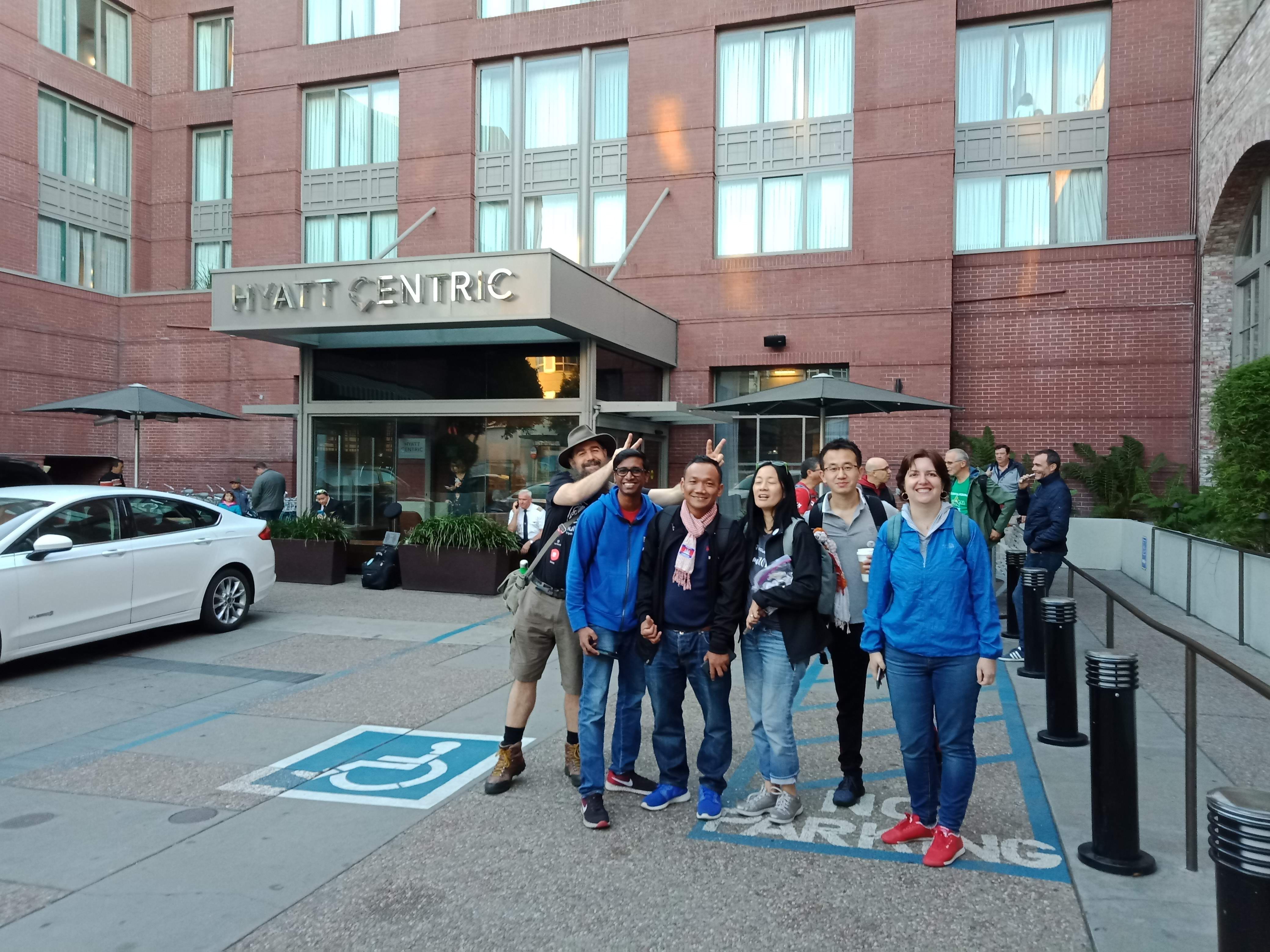 Accessible Parking, Hyatt Centric (Just besides where some of our top local guides were stood up with their loving face in the time of group photography