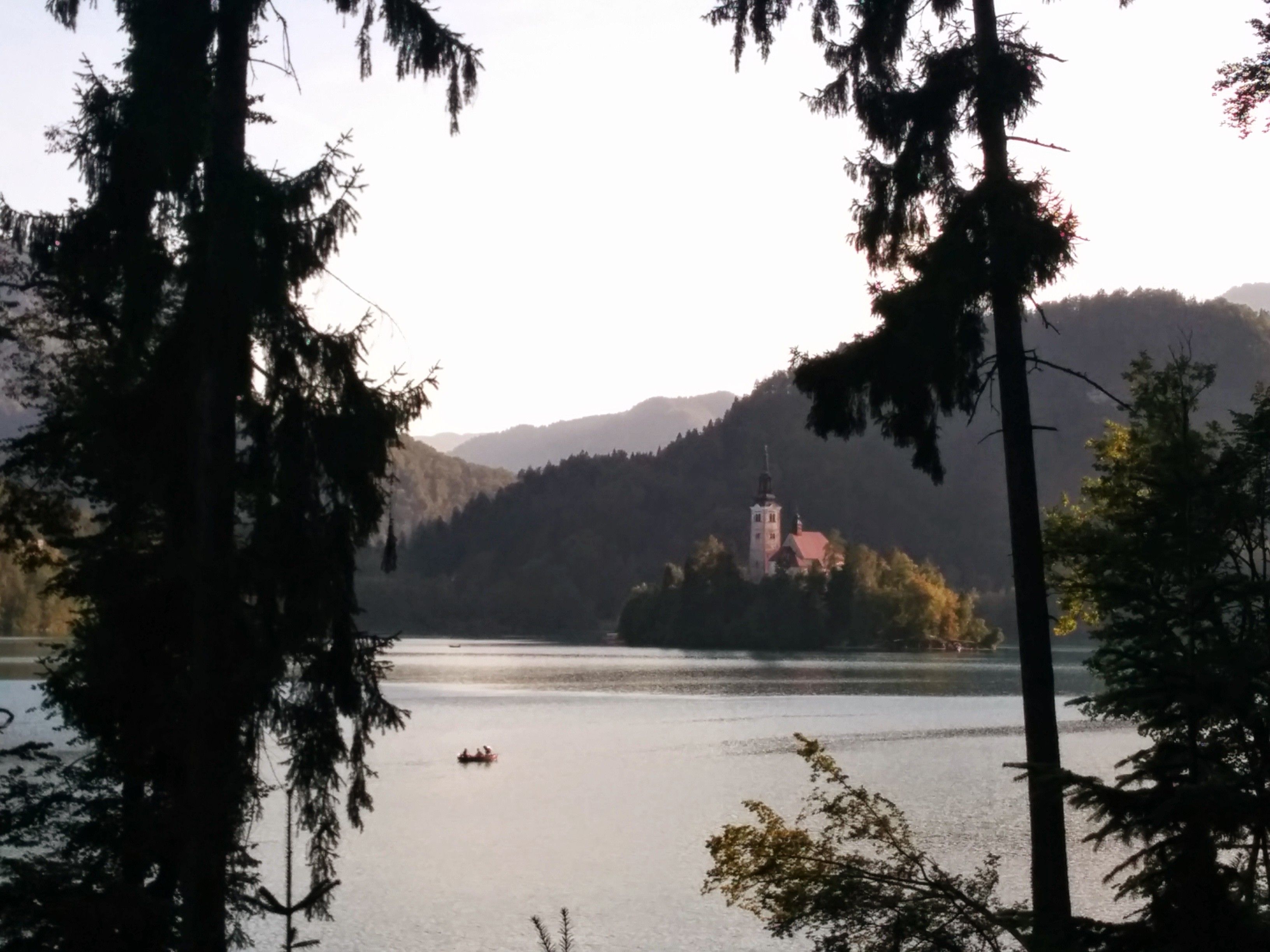 Lake Bled, a cathedral in the middle of the lake.