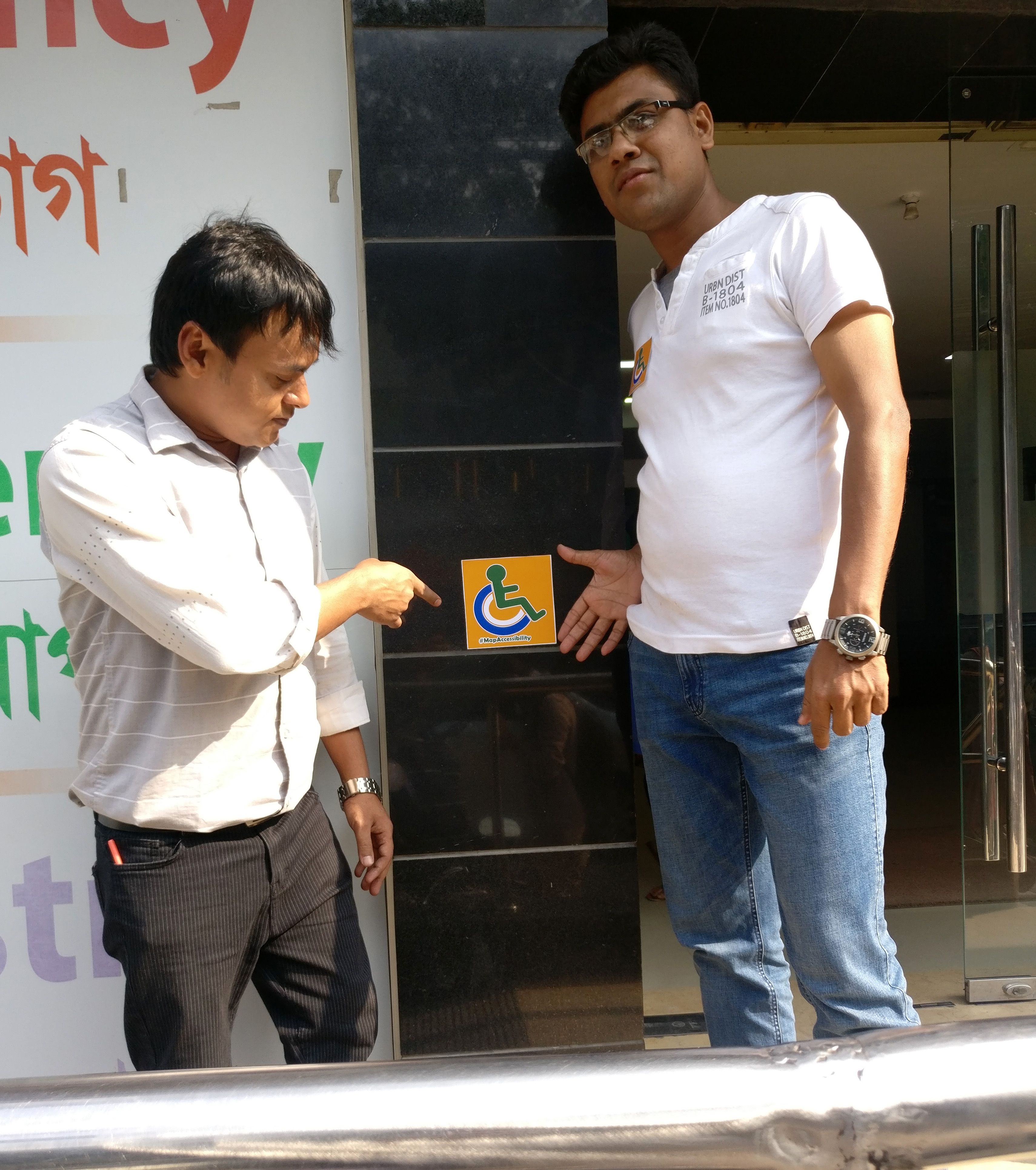 We marked some places with Accessibility sign ... Local Guides @MohammadAlauddin  & @BDmafuz showing us the accessibility sign