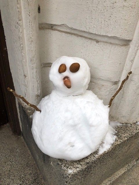 Legenda: Boneco de neve feito por mim. ( Local Guides @FelipePk)
