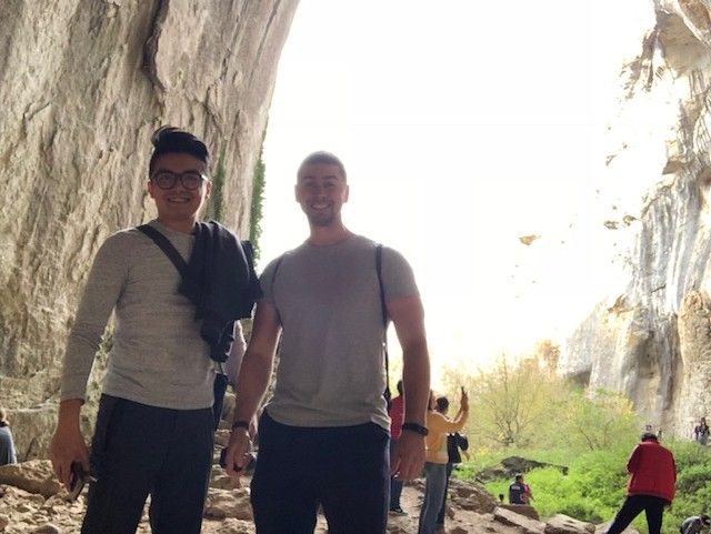 Caption: the moderators sonnyNg and FelipePk exploring Prohodina Cave