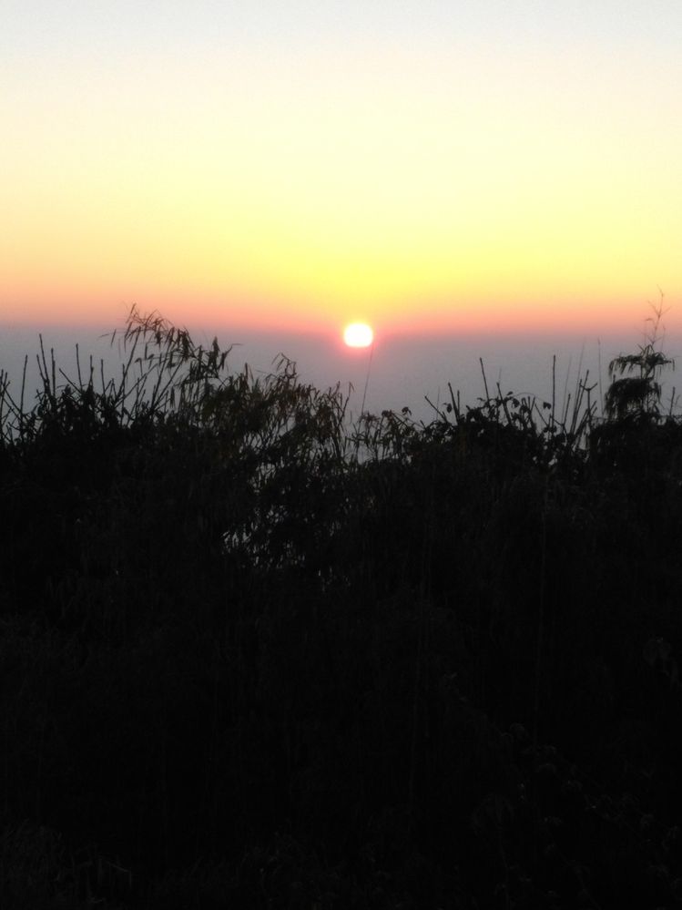 Sun Rising at Tiger Hill  (W.B)