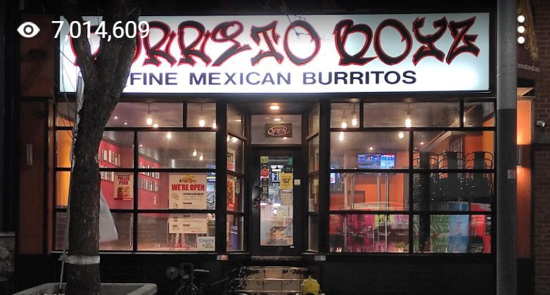 @katydarhel's Star Photo of Burrito Boyz uploaded onto Google Maps on 2021-02-03 and showing star views of 7,014,609 as at 2022-06-06