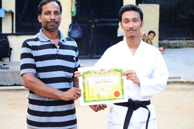 Black Belt with my Mentor + Trainer