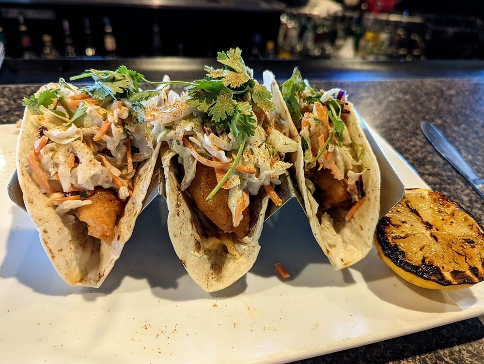 Walleye Tacos from Big Louie's Bar and Grill