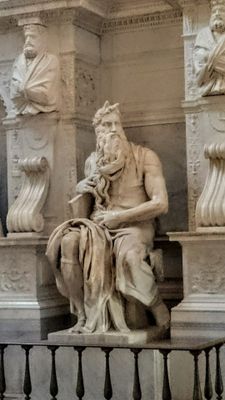 Statue of Moses, Michelangelo Buonarroti , Rome (1515)