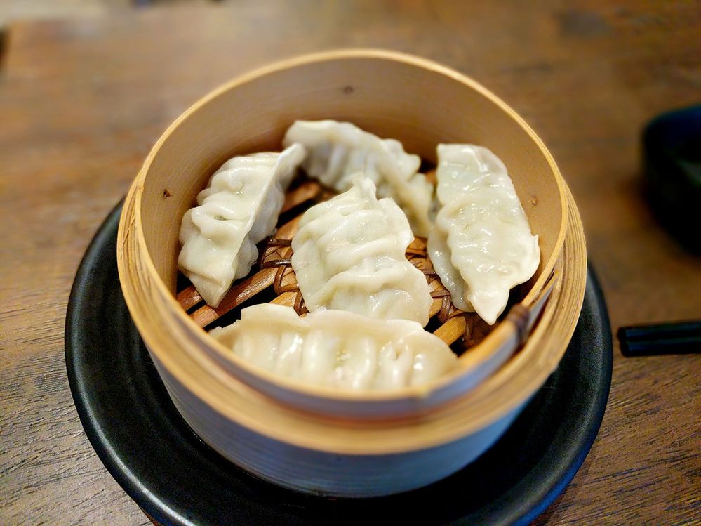 Dumplings, simply delicious and meaty.