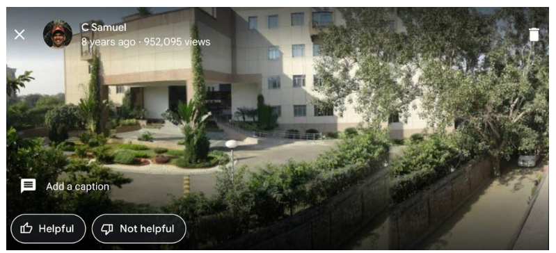 Caption: @Ses_ame's Star Photo of Manohar Parrikar Institute for Defence Studies and Analyses uploaded onto Google Maps on 2018-09-14 and showing star views of 952,095 as at 2022-08-11
