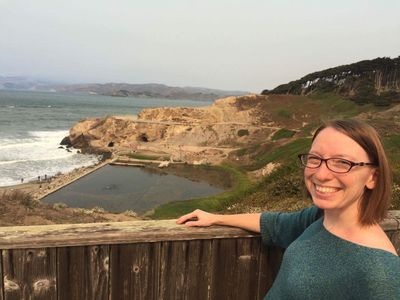 At the Sutro Baths in San Francisco