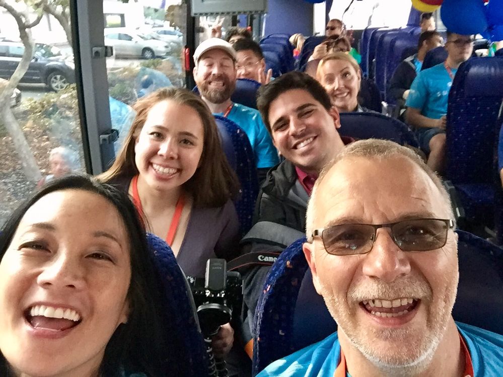 Get other Local Guides pumped up and excited!  One of many LGSummit17  bus rides