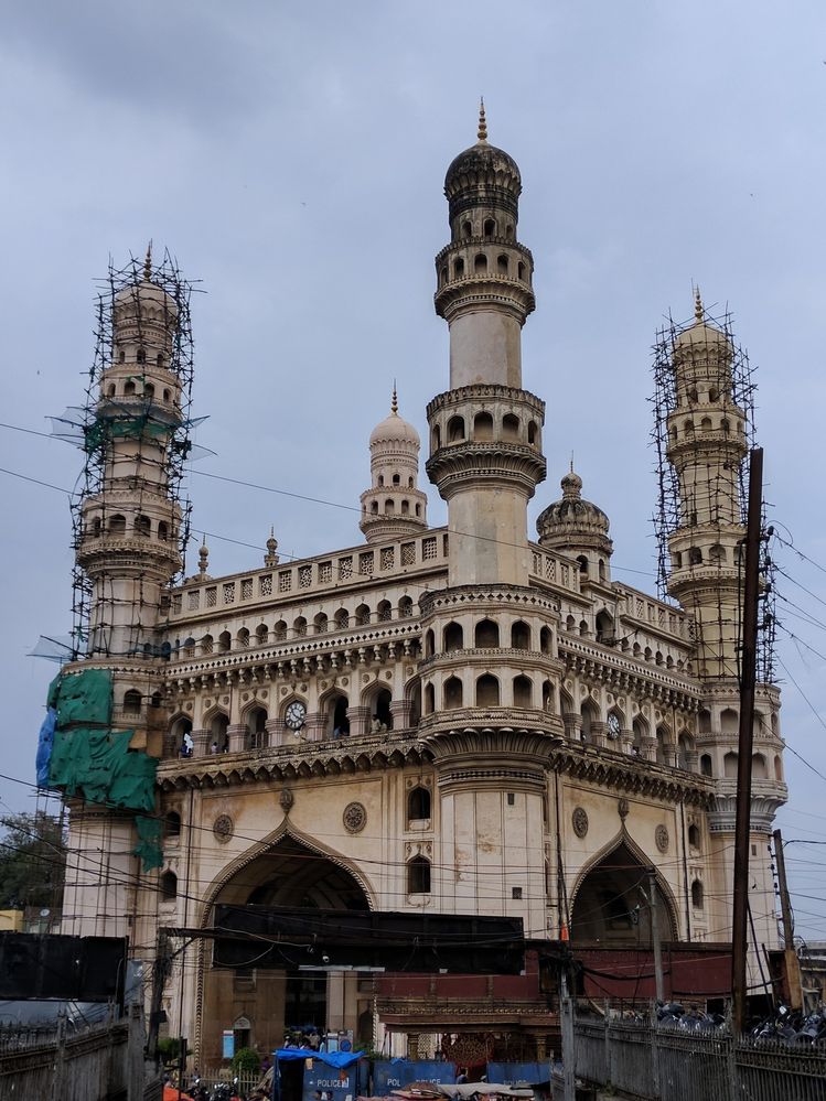 Caption: Charminar, Hyderabad, India