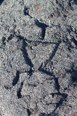 Petroglyph, Big Island, Hawaii
