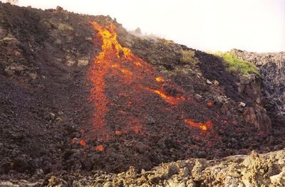Active 'A'a lava flow, Big Island, Hawaii