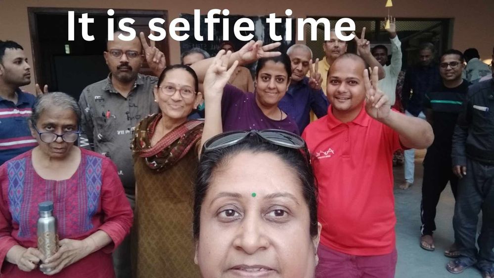 end time is selfie time