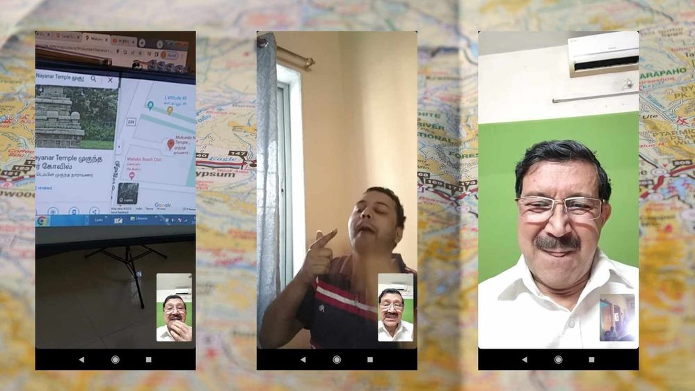 conversition during virtual tour with TG sir
