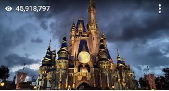 Caption: @jackson_'s Star Photo of Walt Disney World® Resort uploaded onto Google Maps in December 2022 and showing star views of 45,918,797 as at 2023-4-26