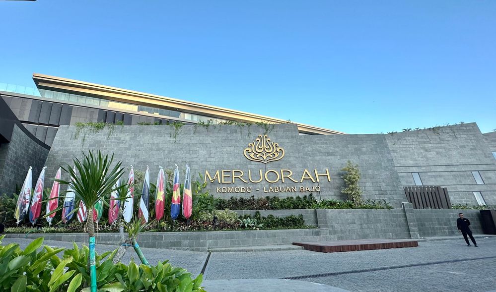 The front part of Meruorah Hotel Komodo, Labuan Bajo, a day before the opening of ASEAN Sumit