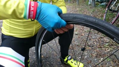 Friend Fixing a puncture