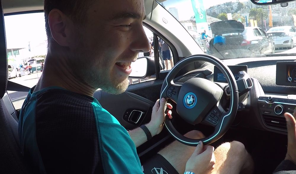 Test driving the BMW i3