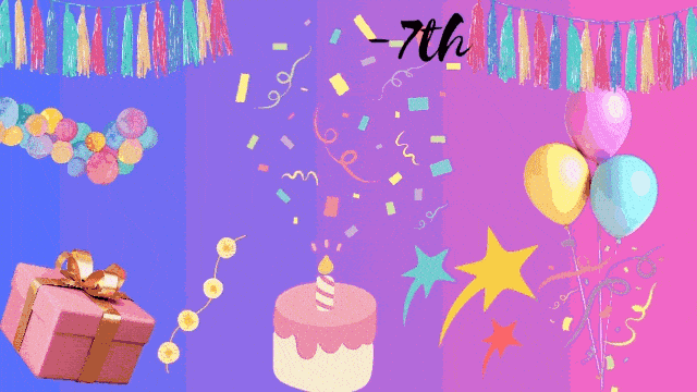 A GIF made  on the occasion of the connect's 7th birthday  by the lg (pratik_89, level-8)
