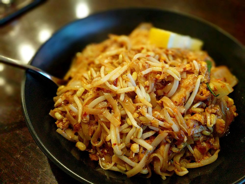 This pad thai was actually spicier than I could consume.
