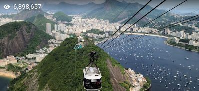 Caption: @Charlie4690's Star Photo of Sugar Loaf cable car uploaded onto Google Maps on 2022-11-26 and showing star views of 6,898,657 as at 2023-08-04