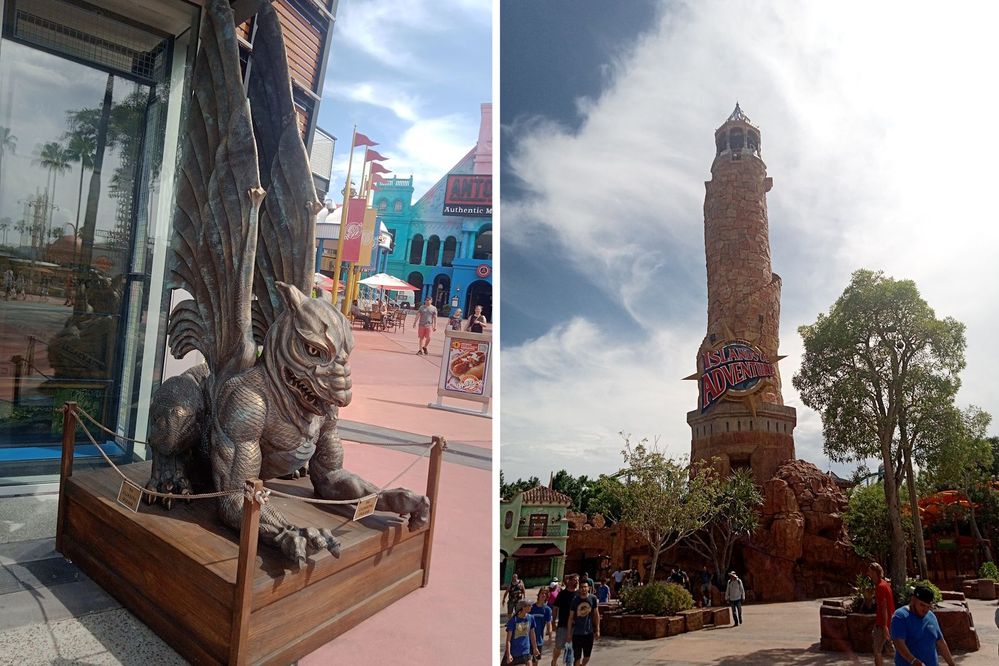 Landscapes at the Universal Studios in Orlando